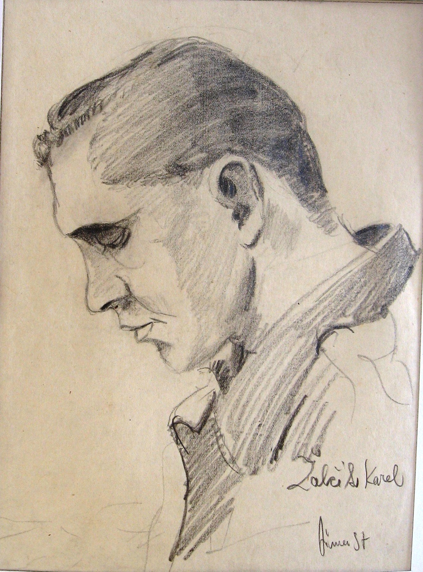 1957 - 016 - 0577 - Karel Žabčík - tužka 15,5x21